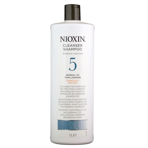 Nioxin ‘5’ Cleanser Shampoo Medium To Coarse Hair/Normal To Thin 1000ml