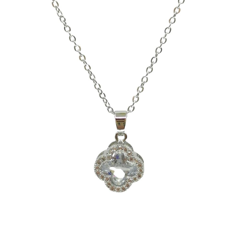 Clover Necklace £24.99 45+5cm – Silver – Ezavision