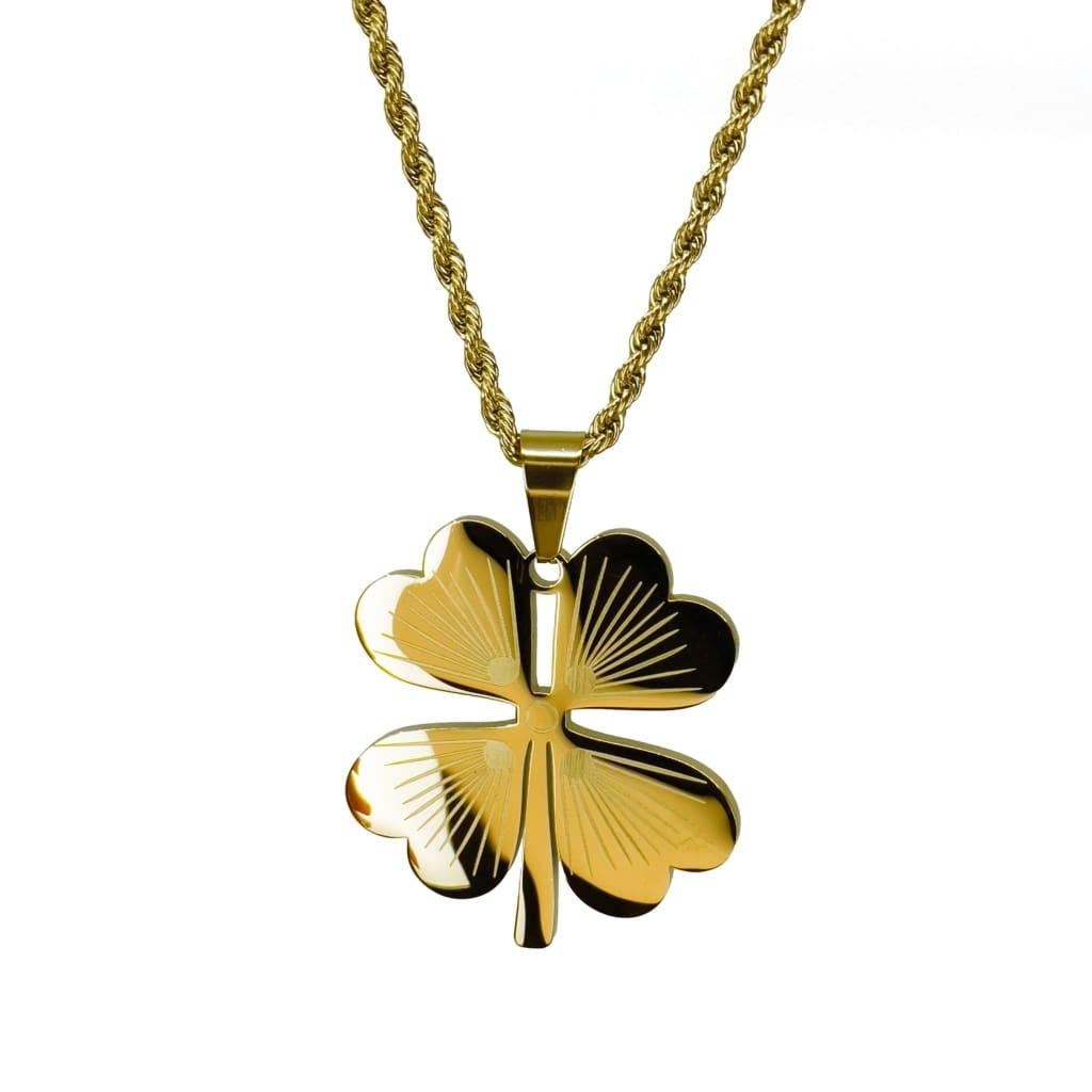 Clover Necklace £34.99 50+5cm – Gold – Ezavision