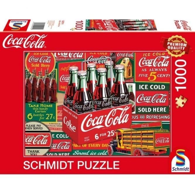 Jigsaw Puzzle Coca Cola Classic Bottles – 1000 Pieces – Schmidt – The Yorkshire Jigsaw Store