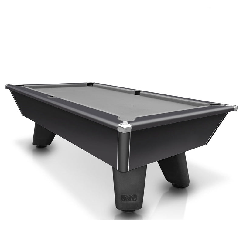 Cry Wolf Indoor Pool Table –6/ft 7ft Slate Bed Pool Table – Black – Outside Pool Table – Table Top Sports
