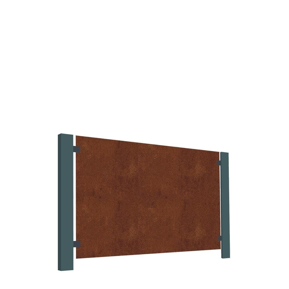 Starter Kit – 3 x Blank Corten Steel Terrace Screen – 1500mm x 1000mm – Fencing & Barriers – Fence Panels – Stark & Greensmith