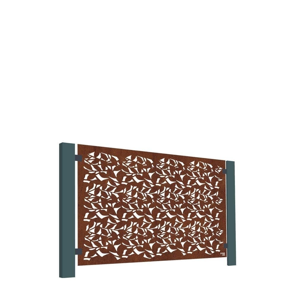Starter Kit – 3 x Branches Corten Steel Terrace Screen – 1500mm x 1000mm – Fencing & Barriers – Fence Panels – Stark & Greensmith