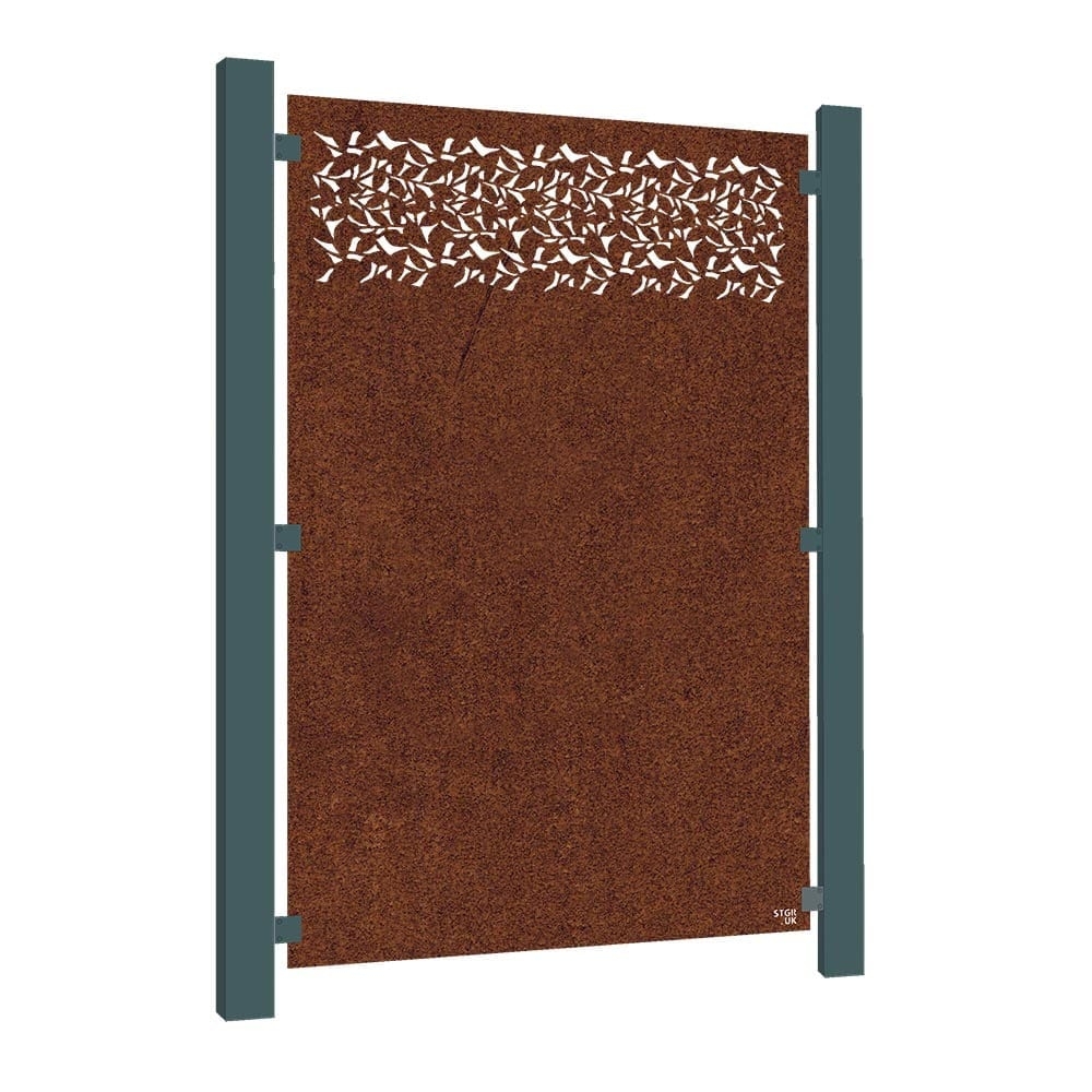 Starter Kit – 3 x Privacy Corten Steel Fence Panels – 1780mm x 1190mm – Fencing & Barriers – Fence Panels – Stark & Greensmith