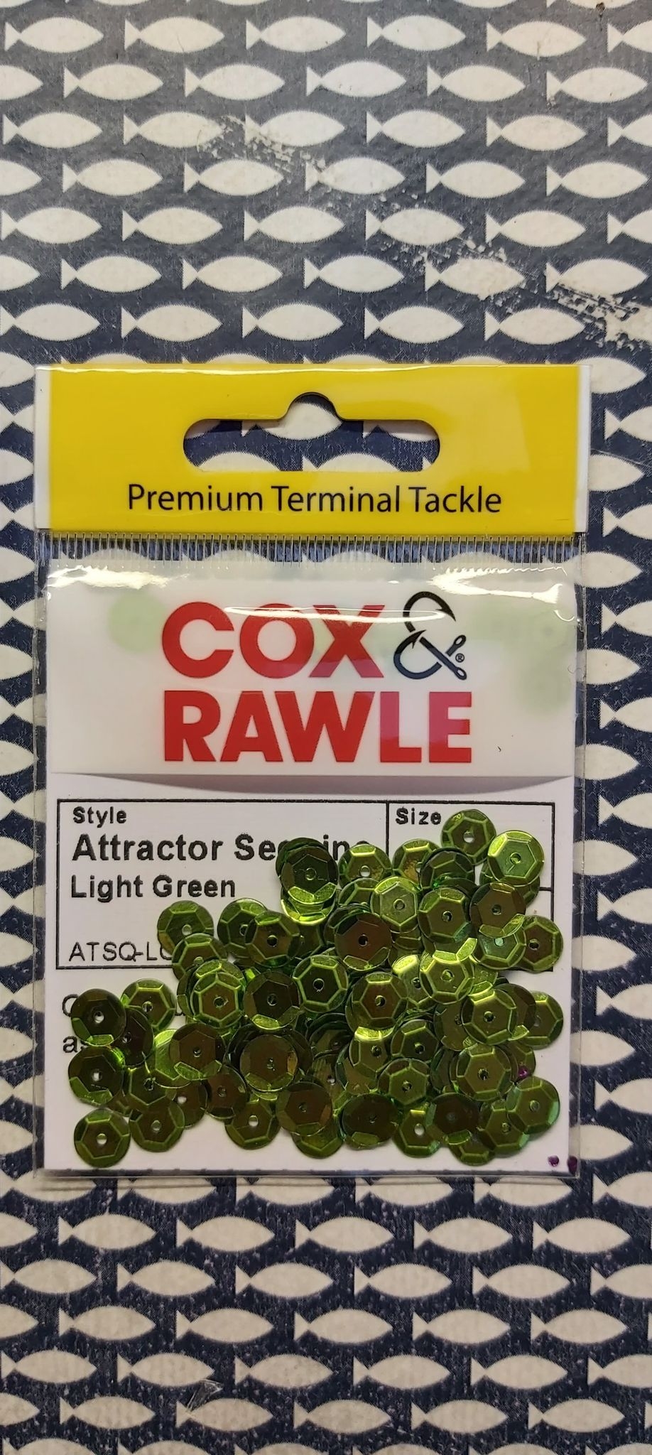 Cox & Rawle 6mm Sequins in packs of 100 – Light Green