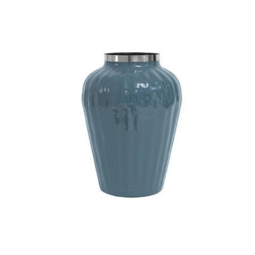 Enamelled Retro Vase Josefine – XL – LIGHT PETROL