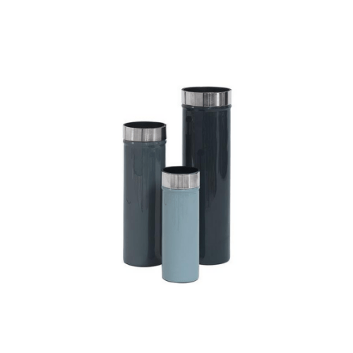 Enamelled Minimalistic Vases Ingrid Set of 3 – OCEAN