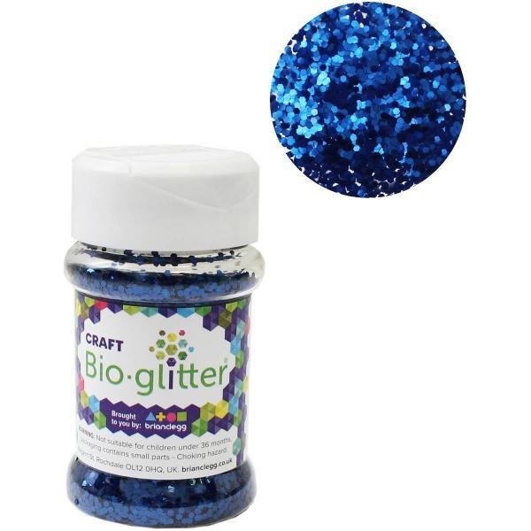 Bio Glitter for Crafts Blue – Children’s Learning & Vocational Sensory Toys For Children Aged 0-8 Years – Summer Toys/ Outdoor Toys