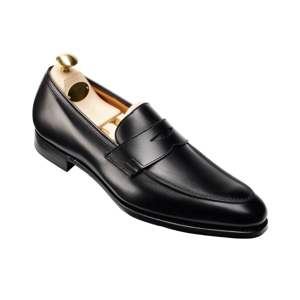 Crockett & Jones Mens Crawford Hand Grade Penny Loafers – Leather – 7.5 – Robert Old & Co