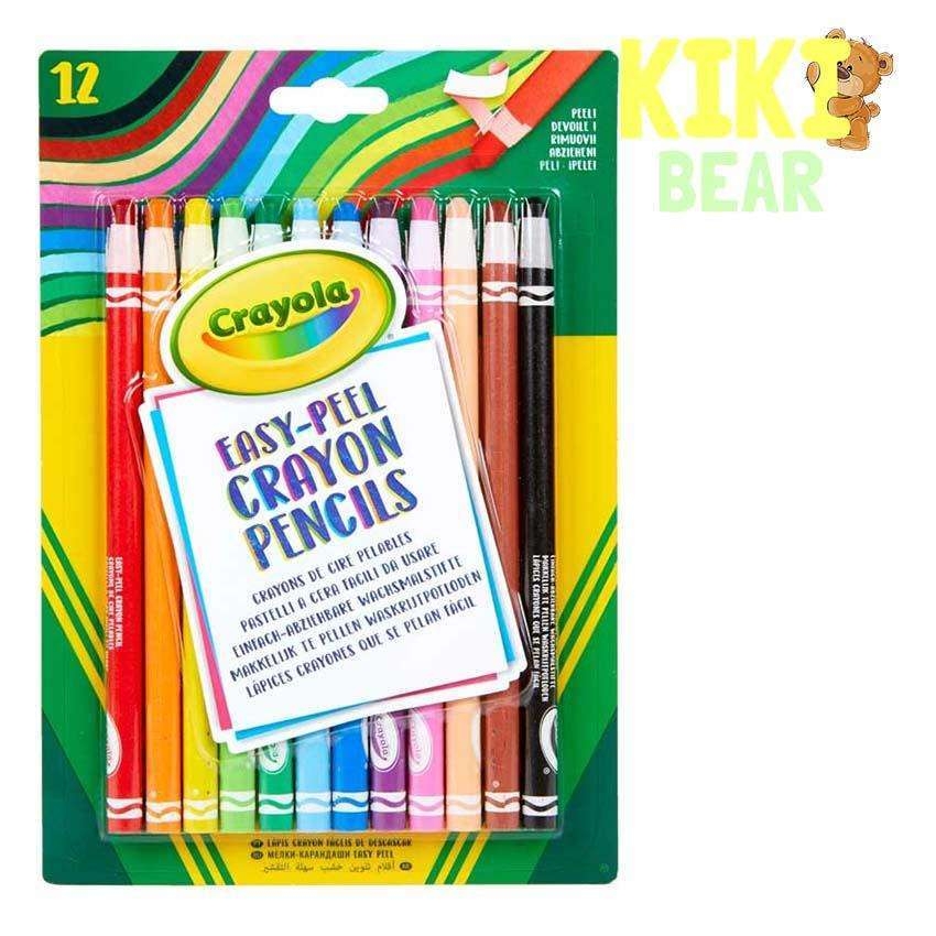 Crayola 12 Easy Peel Crayon Pencils – Kiki Bear