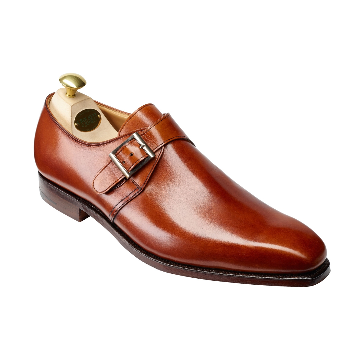 Crockett & Jones Mens Monkton Single Buckle Monk Shoes – Leather – 12 – Robert Old & Co