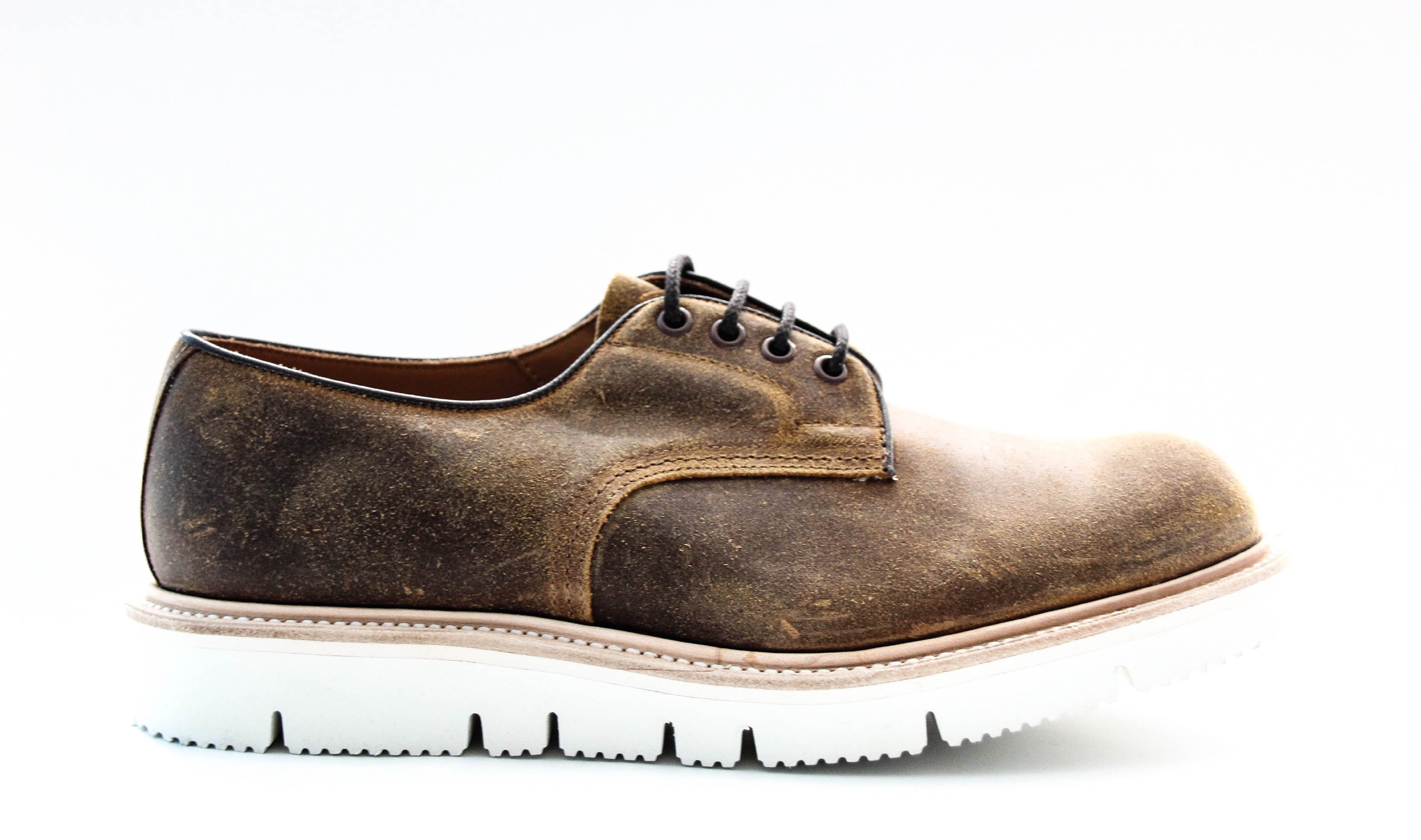 Tricker’s Men’s Cuba Leather Derby Shoes 7278 – 6 / Tan