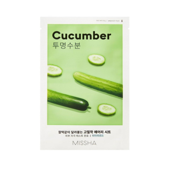 MISSHA Airy Fit Sheet Mask (Cucumber) – Face Mask – Skin Cupid