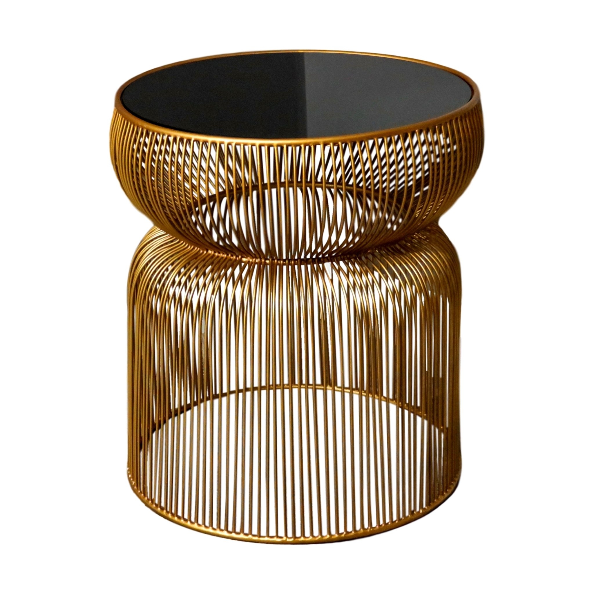 Gold Curve Side Table by Native Home & Lifestyle – Furniture & Homeware – The Luxe Home