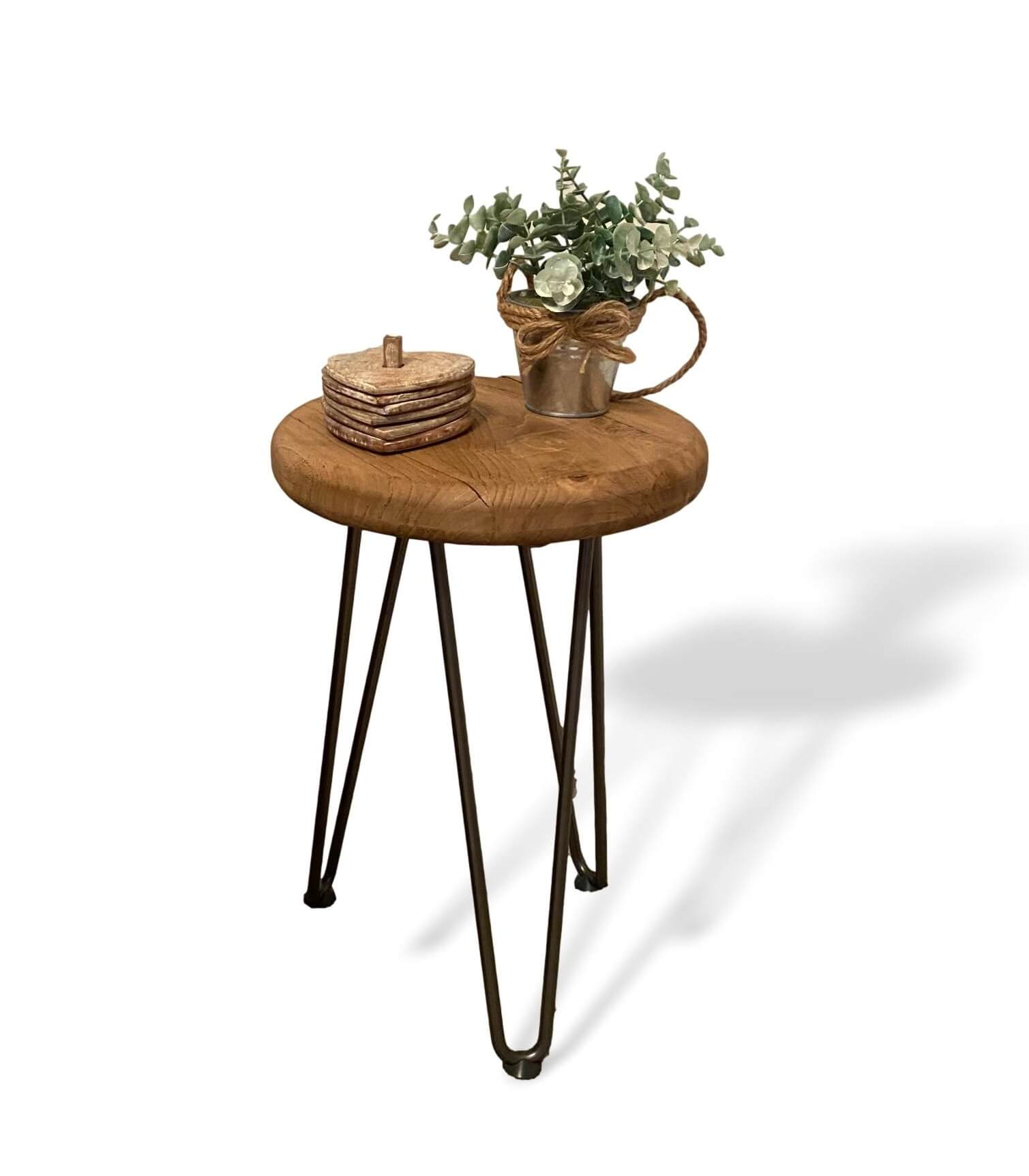 Old Barn Side Table – Round – Acumen Collection