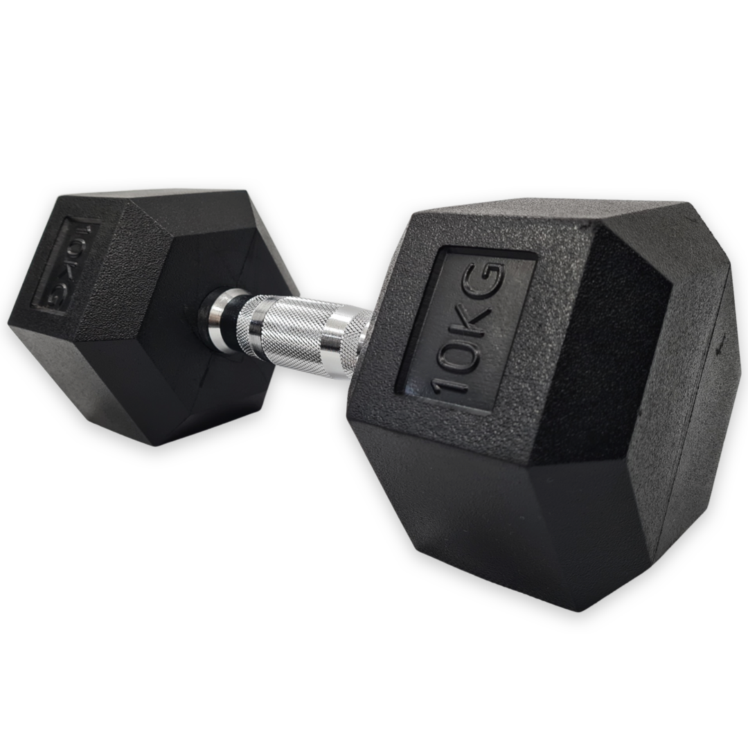 SuperStrong Rubber Hex Dumbbells (2.5kg – 40kg) – Super Strong Fitness 12.5kg – Sold Individually – SuperStrong Fitness