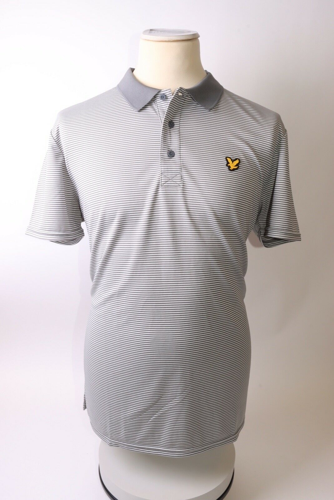 Lyle & Scott Men’s Microstripe Polo Shirt – XL – Grey – Get That Brand
