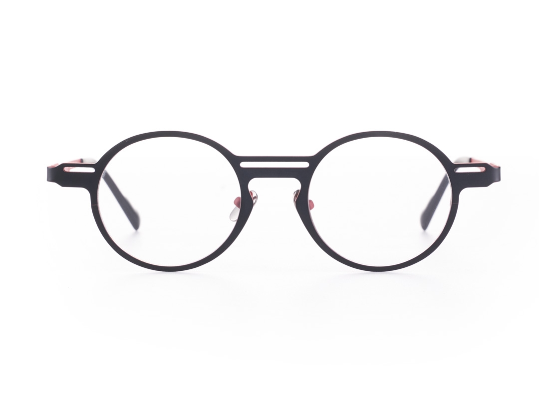 Debonair – Jet Black – Titanium Reading / Fashion Glasses Frames – Anti Scratch – BeFramed