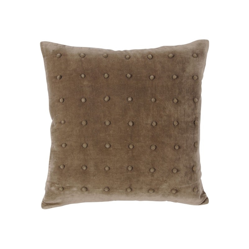 Dec Promo – Mocha Pompom Cushion 45x45cm