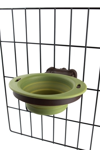 Dexas Popware – Popware Collapsible Kennel Bowl – Large – Blue