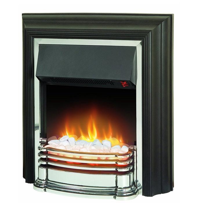 Dimplex Detroit Freestanding Optiflame Electric Fire – Chrome/Black