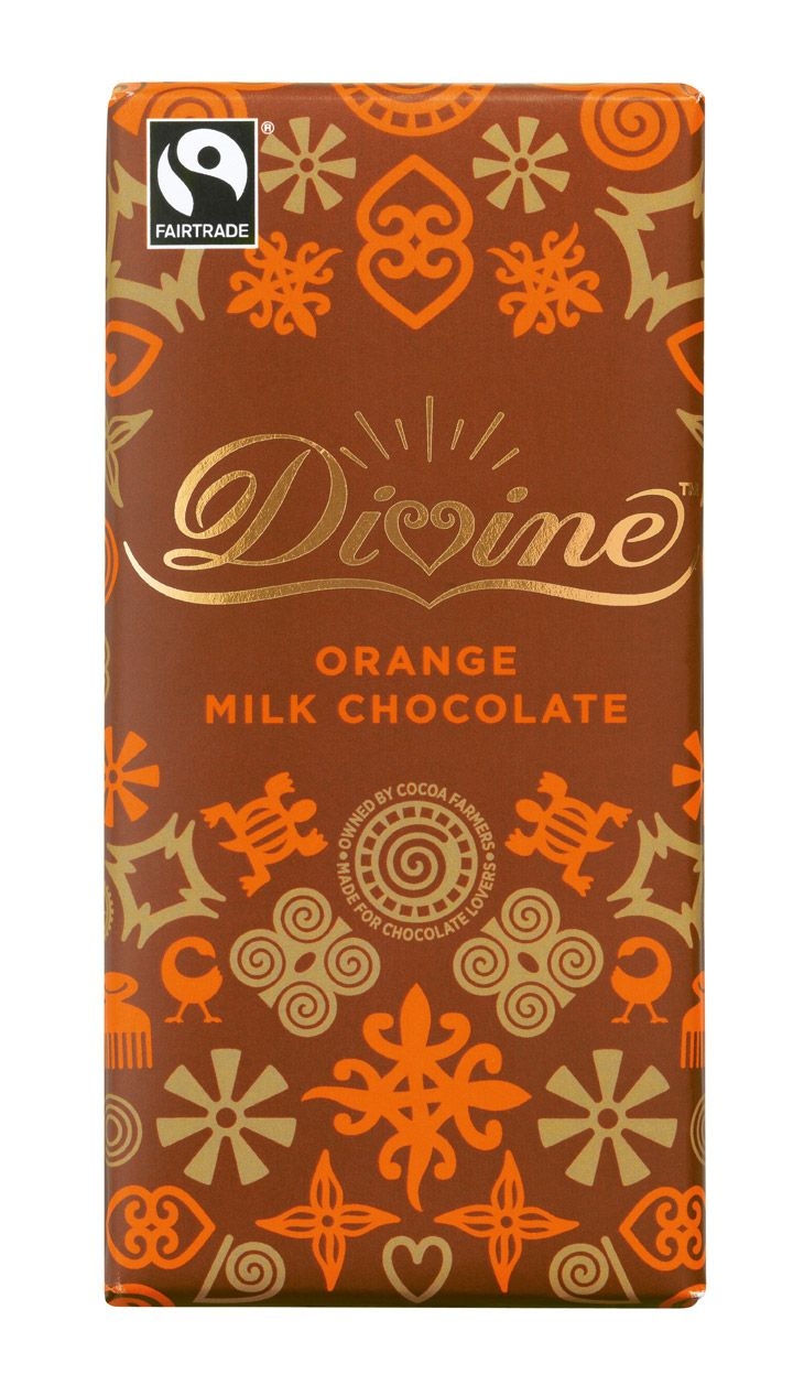 Divine Fairtrade Orange Milk Chocolate 90g – Confection Affection