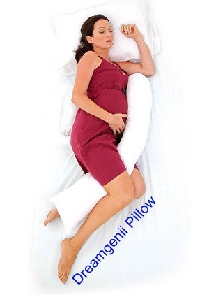 Dreamgenii – Pregnancy Pillow – White – Fabric