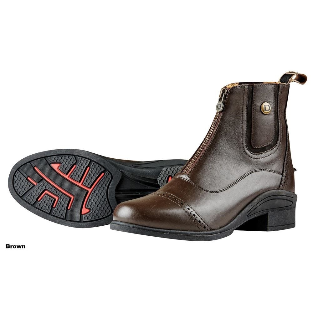 Dublin Rapture Zip Paddock Boots – Brown – Adults 9 – Riding Boots – Leather – Saddlemasters Equestrian