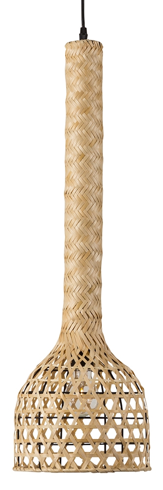 Dutchbone – Boo Pendant Light – Natural – Gold – Braided Bamboo / Iron – 155cm