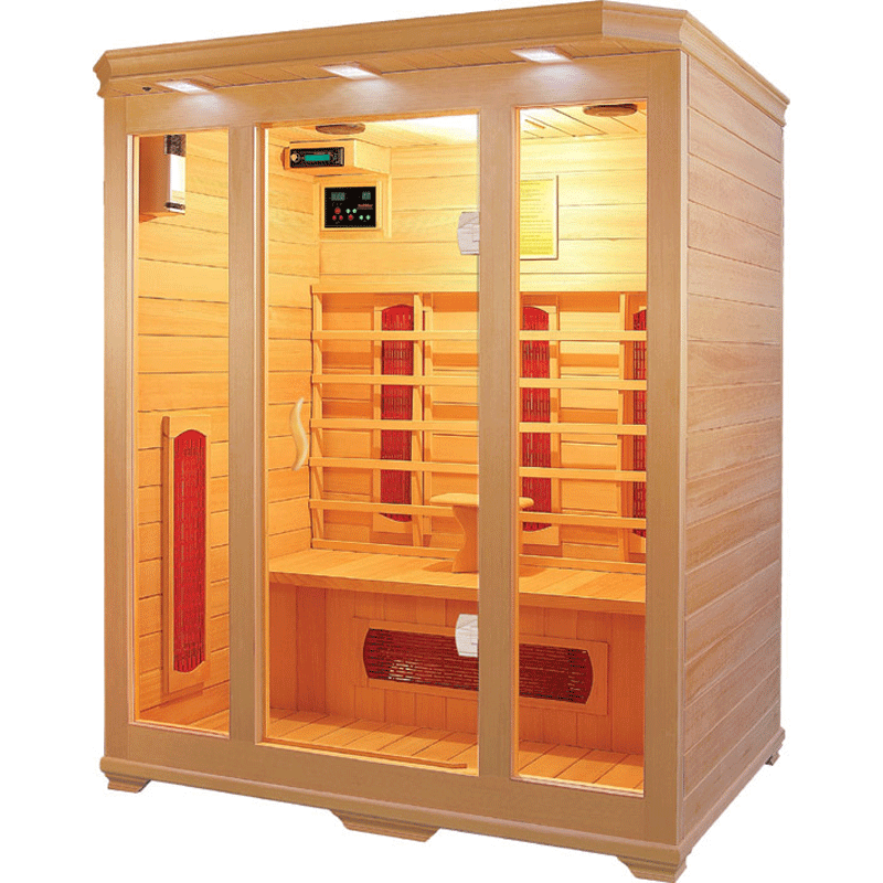 Three Person Infrared Sauna With Ceramic Heaters