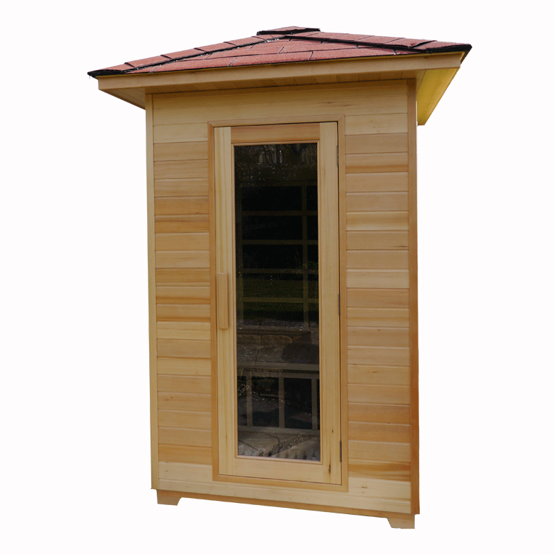 2 Person Outdoor Infrared Sauna With Carbon Heaters