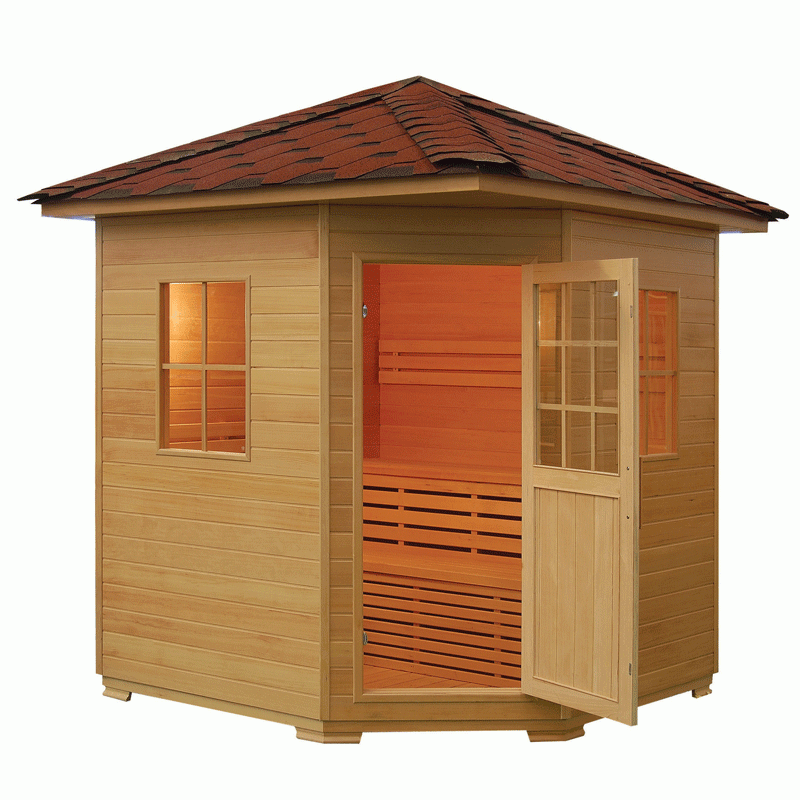 4 – 5 Person Outdoor Traditional Sauna With 9kW Stove