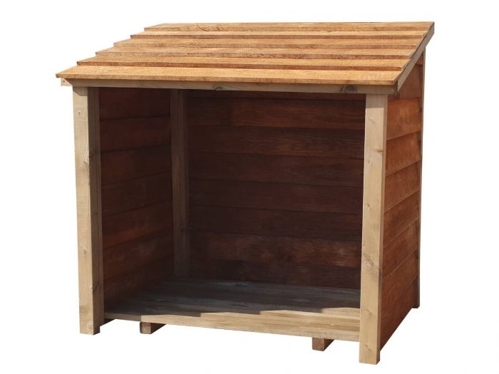 Wooden Log Store| Arbor Garden Solutions | Timber | Finished Wood | Available In Brown Or Green | Door & Hieght Options1 cubic meter capacity