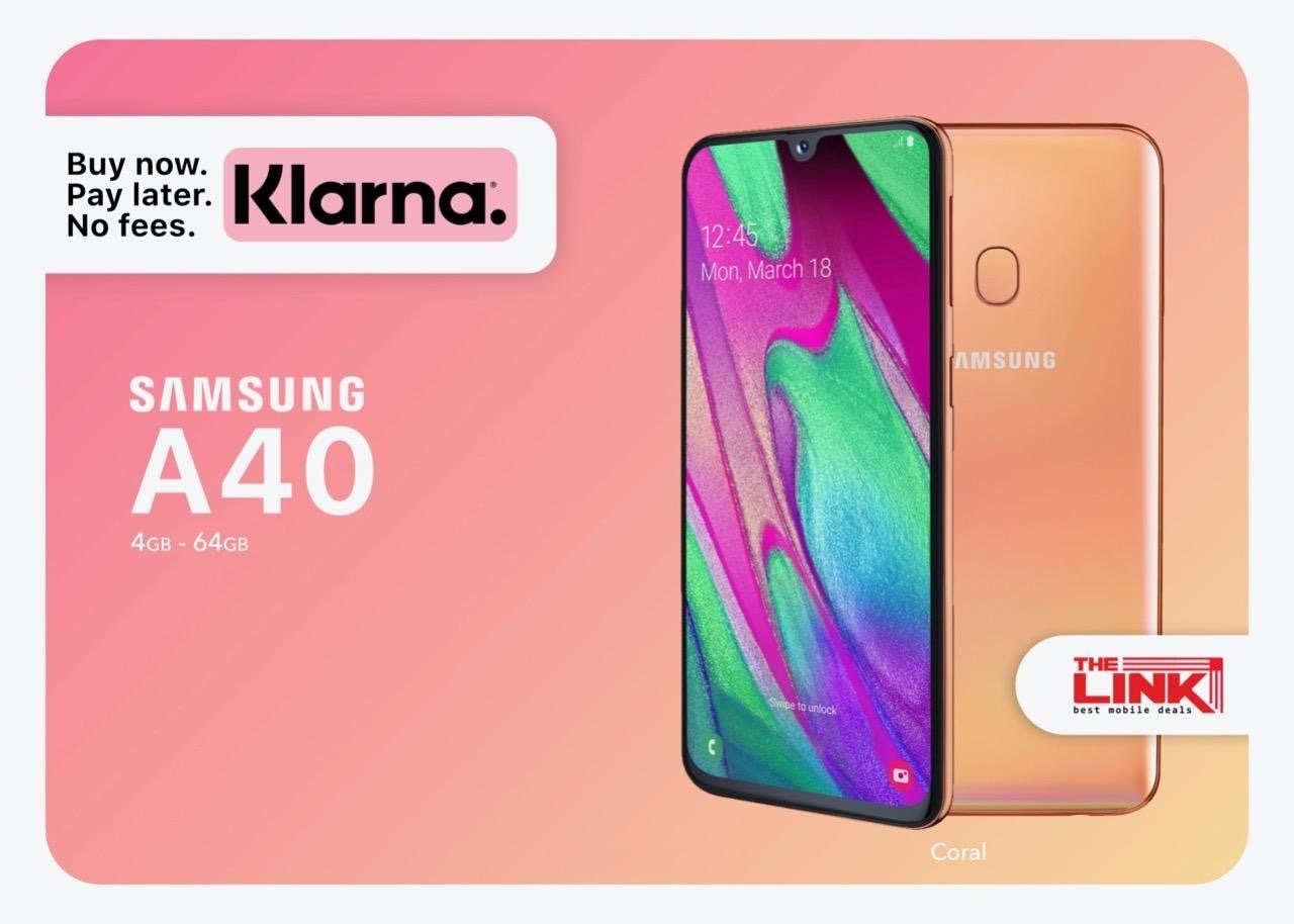 Brand Samsung Galaxy A40, Dual Sim, 64GB, Unlocked, 24 Month Samsung Warranty – Coral