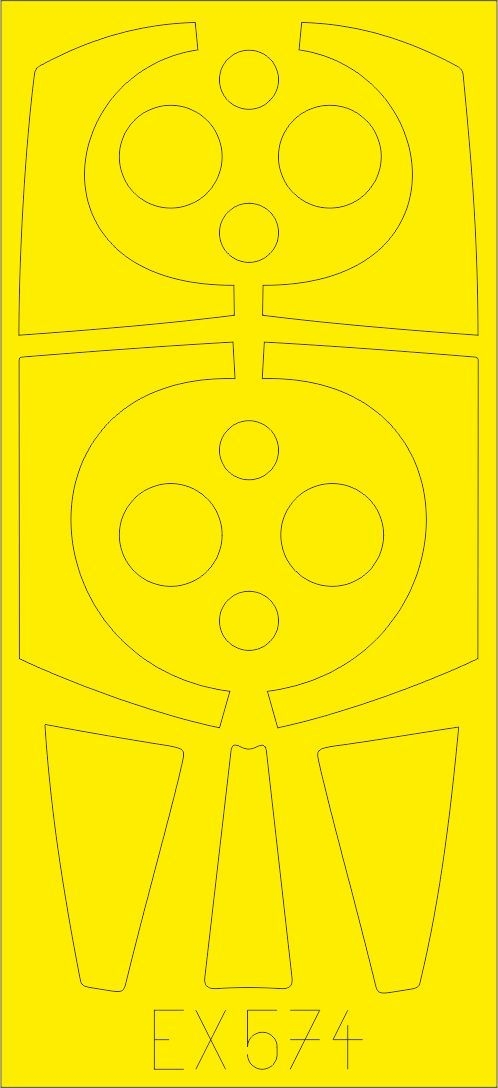 Eduard 1/48 Panavia Tornado F.3 ADV Paint Mask – # EX574 – Model Hobbies