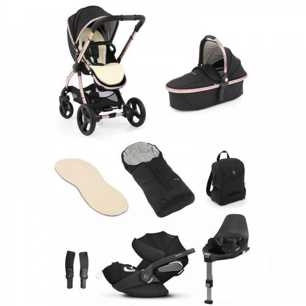 egg 2 Stroller Luxury Cybex Cloud Z & Base Z Travel System Bundle- Special Edition Diamond Black – For Your Baby