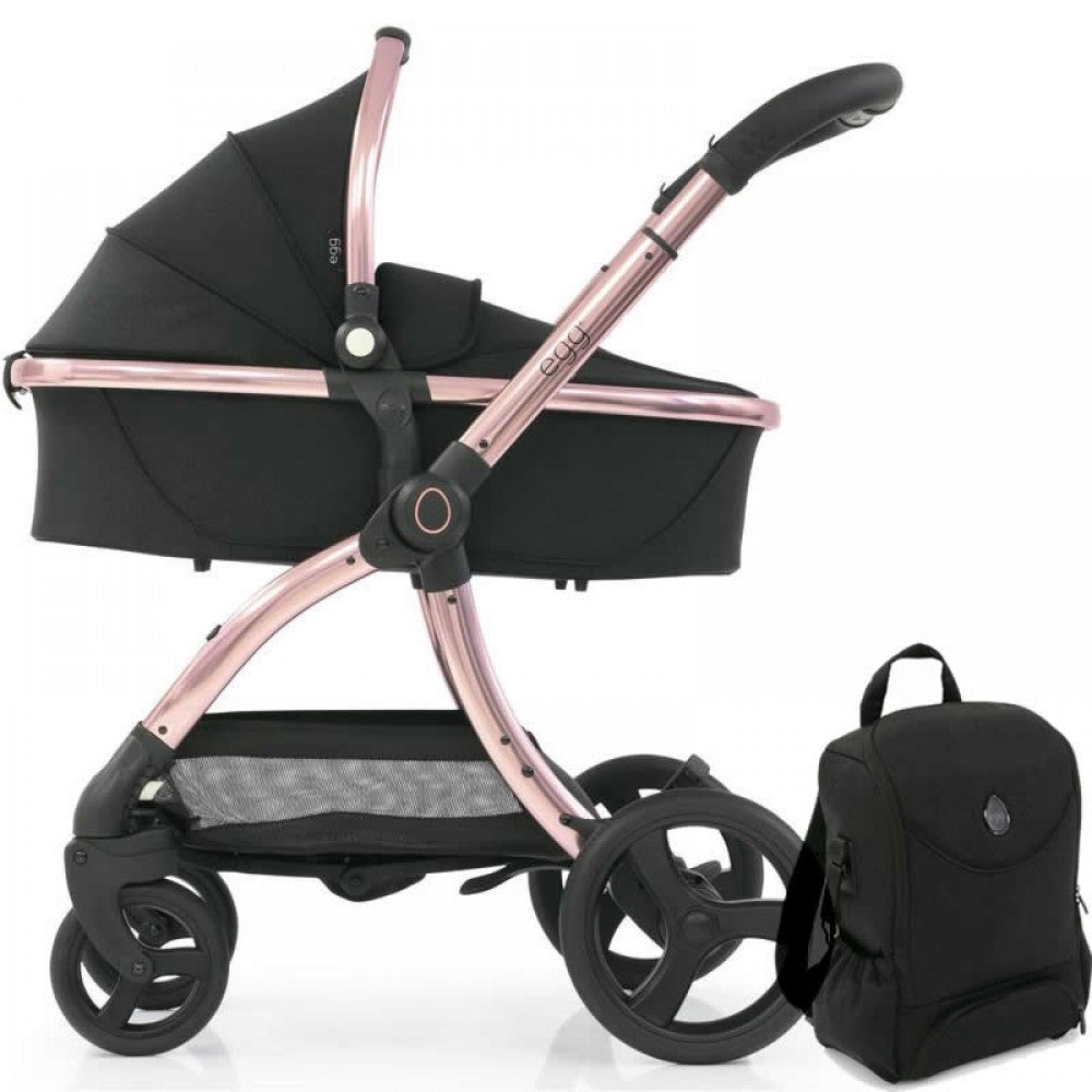 egg 2 Stroller & Carrycot & Luxury Seat Liner & Changing Bag- Special Edition Diamond Black – For Your Baby