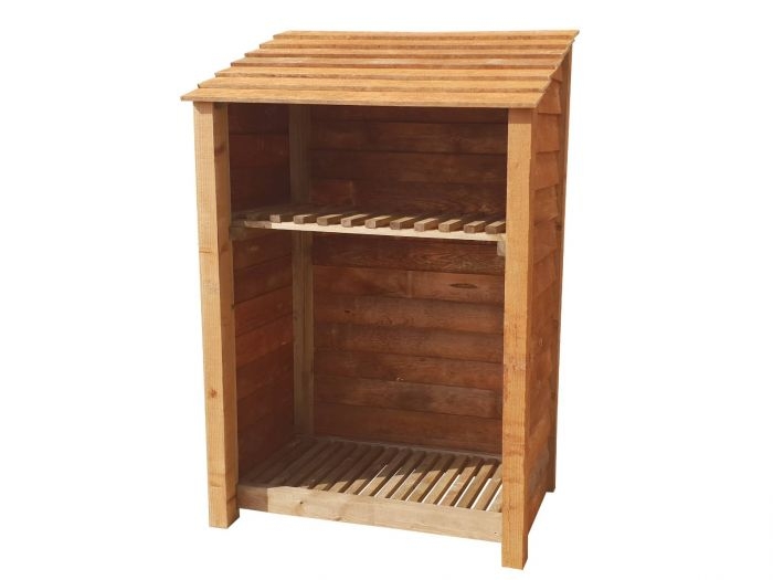 Wooden Log Store 4Ft or 6Ft| Arbor Garden Solutions | Timber | Finished Wood | Available In Brown Or Green | Door & Hieght Options1.2m³ or 1.7m³ capacity