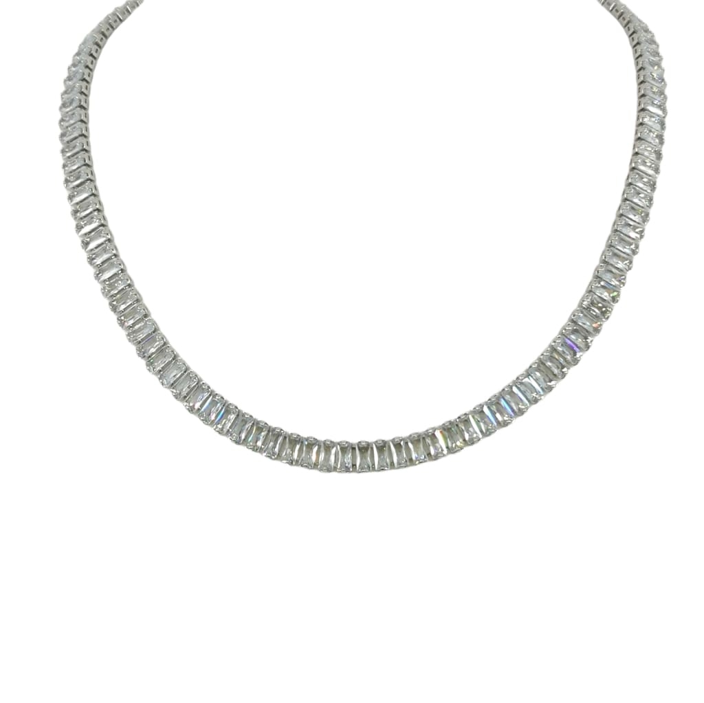 Elschemali Necklace £34.99 45+5cm – Silver – Ezavision