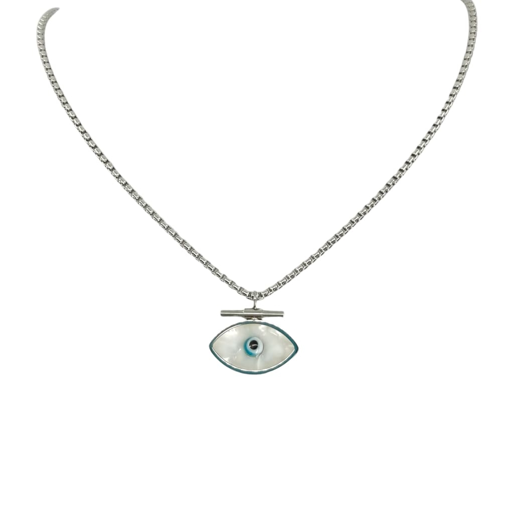 Evil Eye Necklace 40+5cm – Silver – Ezavision