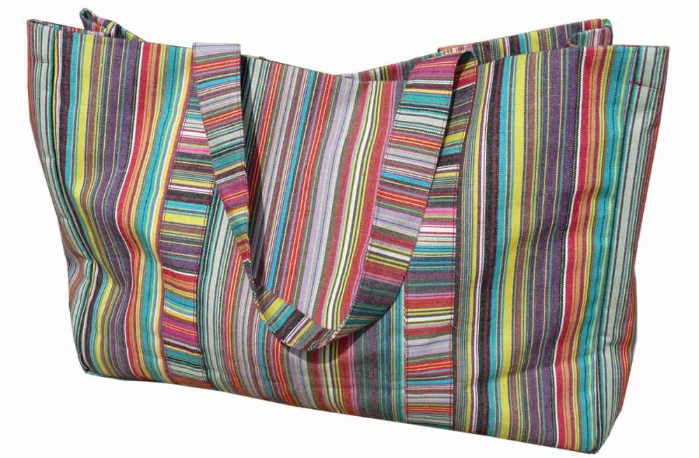 Extra Large Beach Bags – Mahjong Stripe