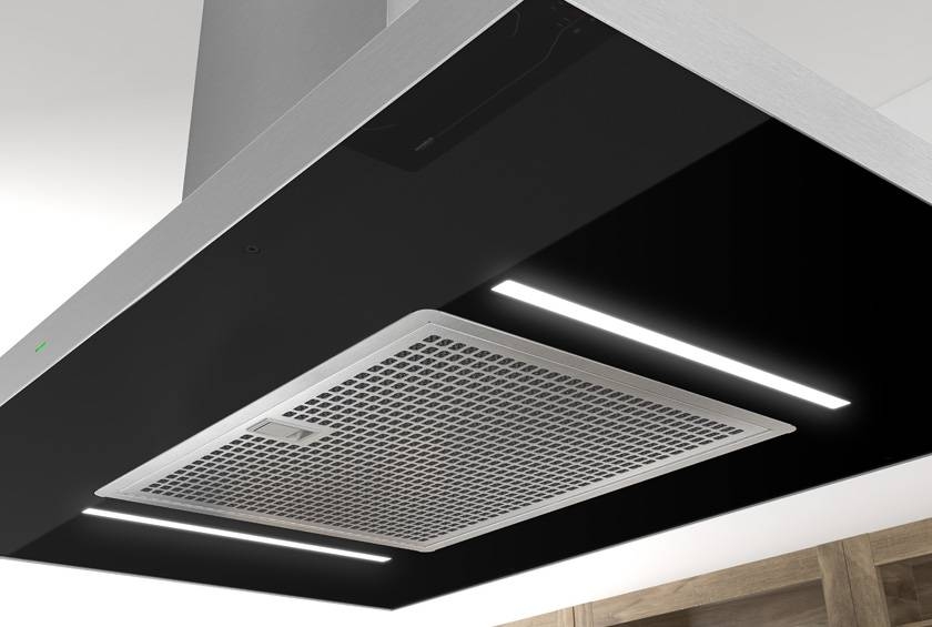 Airforce F200 TLC 90cm Island Cooker Hood with Integra System – Black