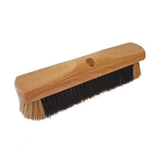 12″ Pure Bristle High Quality Soft Natural Bristle Animal Hair Broom Head Only – Screw Fit