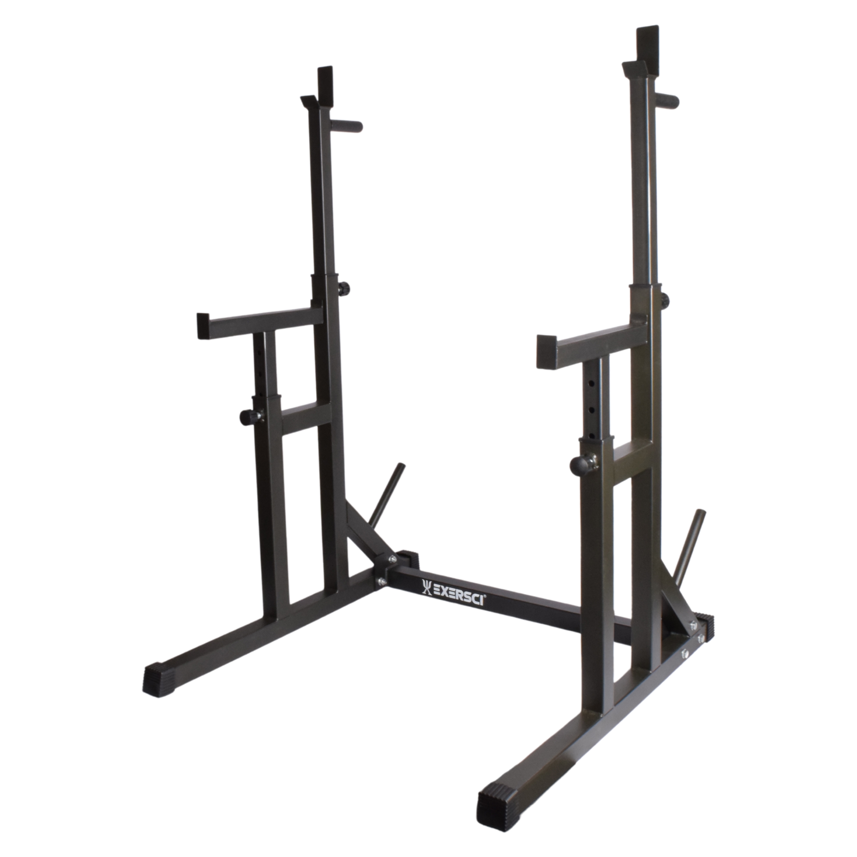 Exersci Premium Squat Rack with Bench Support