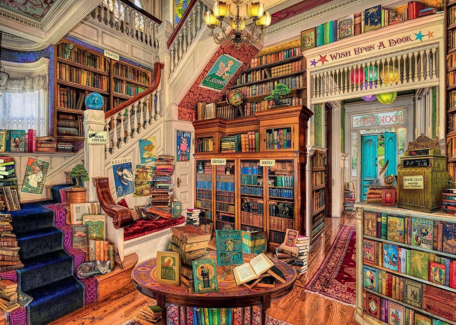 Jigsaw Puzzle Fantasy Bookshop – 1000 Pieces – Ravensburger – The Yorkshire Jigsaw Store