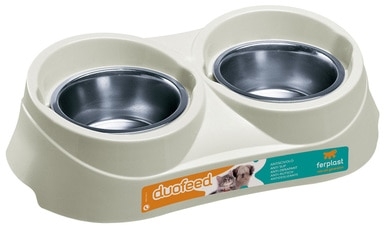 Inner Wolf – Ferplast Duo Feed Plastic Bowl Holder 1700m