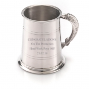 1 Pint Pewter Tankard/Mug With Fish Handle