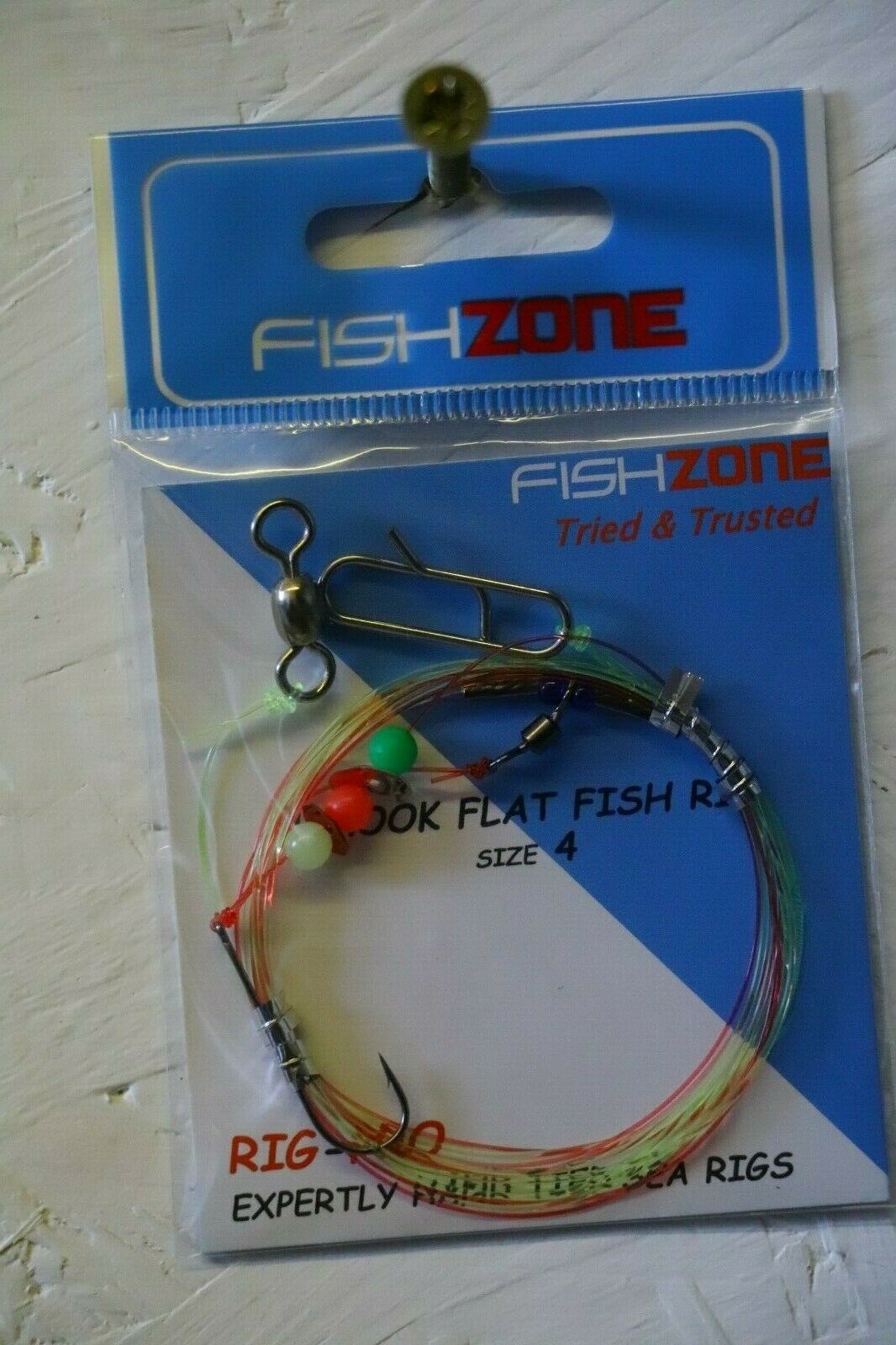 FishZone 1 hook Flat fish Rig size 4