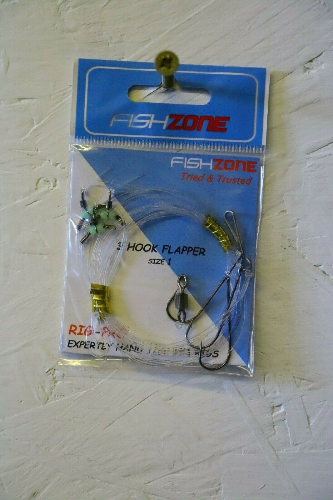 FishZone 3 hook flapper size 1 scratching rig sea fishing rig