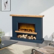 Flametek Brooklyn Electric Fireplace Suite – Astoria Grey
